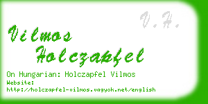 vilmos holczapfel business card